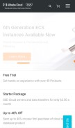 How aliyun.com looks like on a mobile device such as an iPhone.