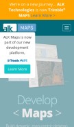 How alkmaps.com looks like on a mobile device such as an iPhone.