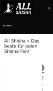 How all-shisha.de looks like on a mobile device such as an iPhone.