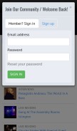 How allaboutjazz.com looks like on a mobile device such as an iPhone.