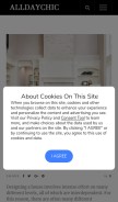 How alldaychic.com looks like on a mobile device such as an iPhone.