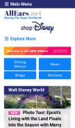 How allears.net looks like on a mobile device such as an iPhone.