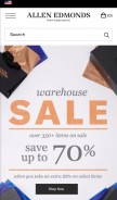 How allenedmonds.com looks like on a mobile device such as an iPhone.