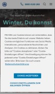 How allianz.de looks like on a mobile device such as an iPhone.