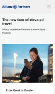 How allianzworldwidepartners.com looks like on a mobile device such as an iPhone.