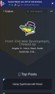 How alligator.io looks like on a mobile device such as an iPhone.