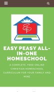 How allinonehomeschool.com looks like on a mobile device such as an iPhone.