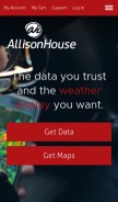 How allisonhouse.com looks like on a mobile device such as an iPhone.