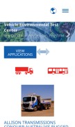 How allisontransmission.com looks like on a mobile device such as an iPhone.