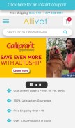 How allivet.com looks like on a mobile device such as an iPhone.