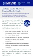 How allmeds.com looks like on a mobile device such as an iPhone.
