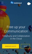 How allocloud.com looks like on a mobile device such as an iPhone.
