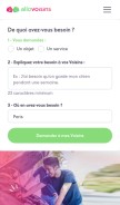 How allovoisins.com looks like on a mobile device such as an iPhone.