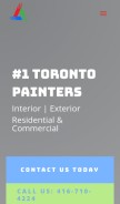 How allpainting.ca looks like on a mobile device such as an iPhone.