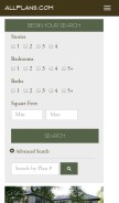 How allplans.com looks like on a mobile device such as an iPhone.
