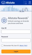 How allstaterewards.com looks like on a mobile device such as an iPhone.
