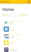 How alltheapps.org looks like on a mobile device such as an iPhone.