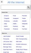 How alltheinternet.com looks like on a mobile device such as an iPhone.