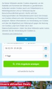 How alltours.de looks like on a mobile device such as an iPhone.