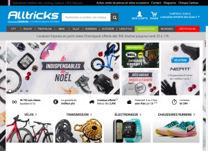 How alltricks.fr looks like on a tablet such as an iPad.