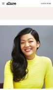 How allure.com looks like on a mobile device such as an iPhone.
