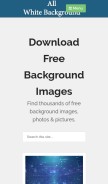 How allwhitebackground.com looks like on a mobile device such as an iPhone.