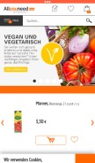 How allyouneedfresh.de looks like on a mobile device such as an iPhone.