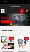 How almitafitness.com looks like on a mobile device such as an iPhone.