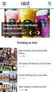 How alot.com looks like on a mobile device such as an iPhone.