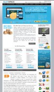 How alotspace.com looks like on a mobile device such as an iPhone.