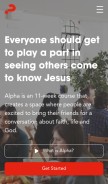 How alpha.org looks like on a mobile device such as an iPhone.