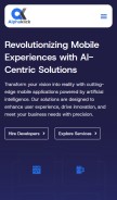 How alphaklick.com looks like on a mobile device such as an iPhone.