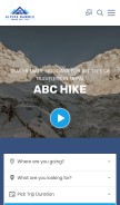 How alpineramble.com looks like on a mobile device such as an iPhone.