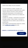 How alsa.es looks like on a mobile device such as an iPhone.