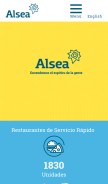 How alsea.net looks like on a mobile device such as an iPhone.