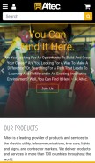 How altec.com looks like on a mobile device such as an iPhone.