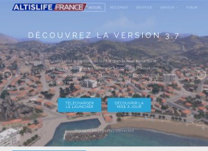 How altislife-france.com looks like on a tablet such as an iPad.