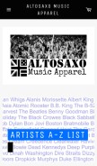 How altosaxo.net looks like on a mobile device such as an iPhone.