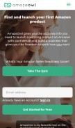 How amazeowl.com looks like on a mobile device such as an iPhone.
