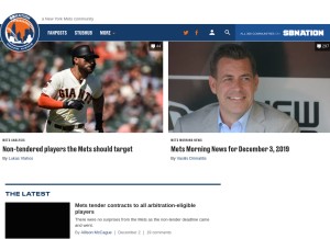 How amazinavenue.com looks like on a tablet such as an iPad.