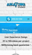 How amazing7.com looks like on a mobile device such as an iPhone.