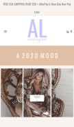 How amazinglace.com looks like on a mobile device such as an iPhone.