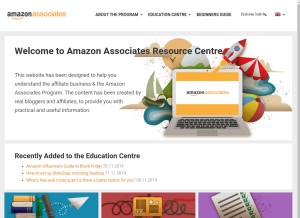 How amazon-affiliate.eu looks like on a tablet such as an iPad.
