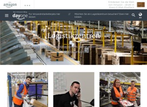 How amazon-logistikblog.de looks like on a tablet such as an iPad.