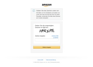 How amazon.de looks like on a tablet such as an iPad.