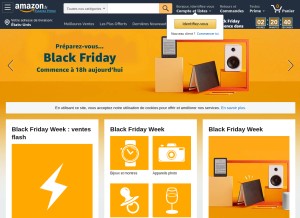 How amazon.fr looks like on a tablet such as an iPad.