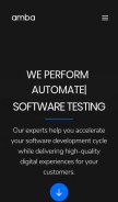 How ambaconsultants.com looks like on a mobile device such as an iPhone.