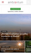 How ambientum.com looks like on a mobile device such as an iPhone.