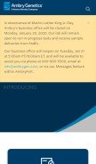 How ambrygen.com looks like on a mobile device such as an iPhone.