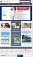How amc.edu looks like on a mobile device such as an iPhone.
